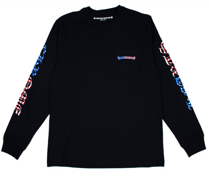 Chrome Hearts Matty Boy America Crewneck "Black Red Blue"