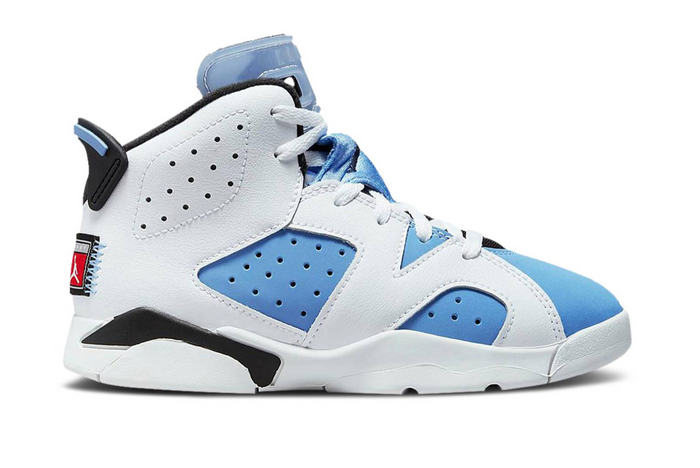 Air Jordan 6 Retro (PS) "UNC White"