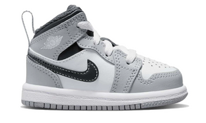 Air Jordan 1 Mid (TD) "Light Smoke Grey"