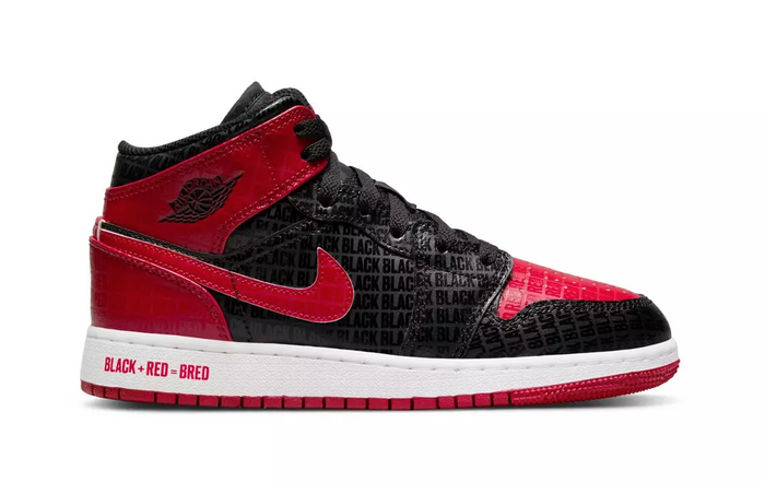 Air Jordan 1 Mid SS (GS) "Bred"