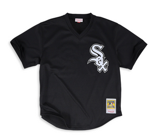 Mitchell & Ness MLB Authentic BP Chicago White Sox Jersey "Black White"