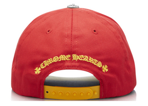 Chrome Hearts CH Silver Button Snap back "Red Yellow"