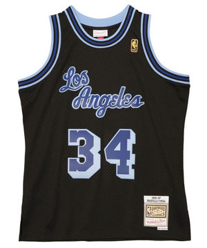 Mitchell & Ness NBA Lakers Shaquille O'Neal Reload Swingman Jersey "Black Blue"