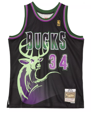 Mitchell & Ness NBA Milwaukee Bucks Ray Allen 1996 Swingman Jersey "Black" $130.00