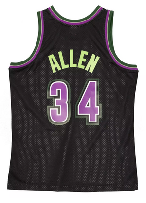 Mitchell & Ness NBA Milwaukee Bucks Ray Allen 1996 Swingman Jersey "Black" $130.00