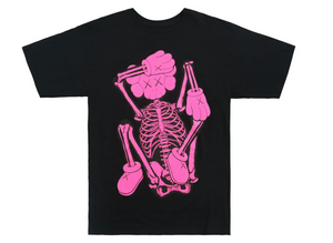 Kaws Skeleton New Fiction "Black Pink" $110.00