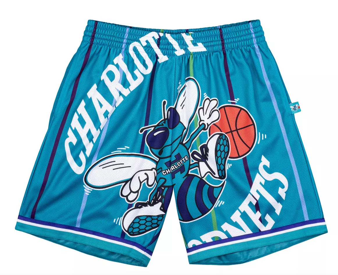 Mitchell & Ness NBA Hornets Blown Out Fashion Shorts 