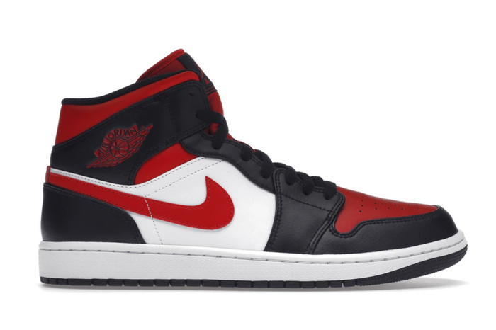 Air Jordan 1 Mid "White Black Red"