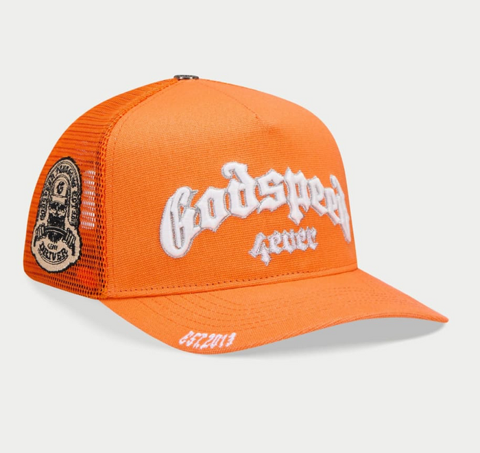 Godspeed 4ever Snap back Trucker Hat "Citrus"