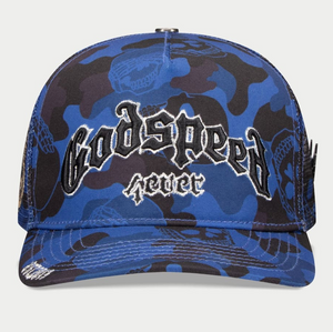 Godspeed 4ever Snap back Trucker Hat "Cobalt"