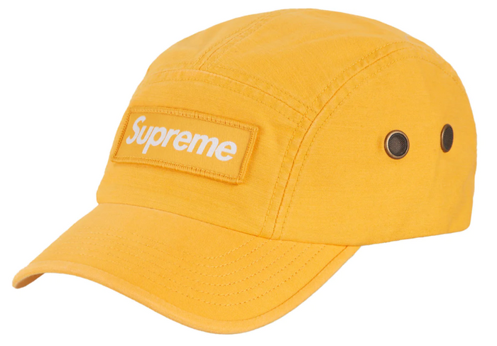 Supreme Strap Military Camp Dad Hat "Yellow" $110.00