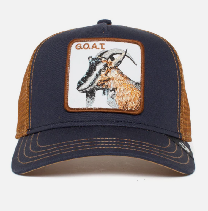 Goorin Bros The Goat Snapback Trucker Hat "Navy"