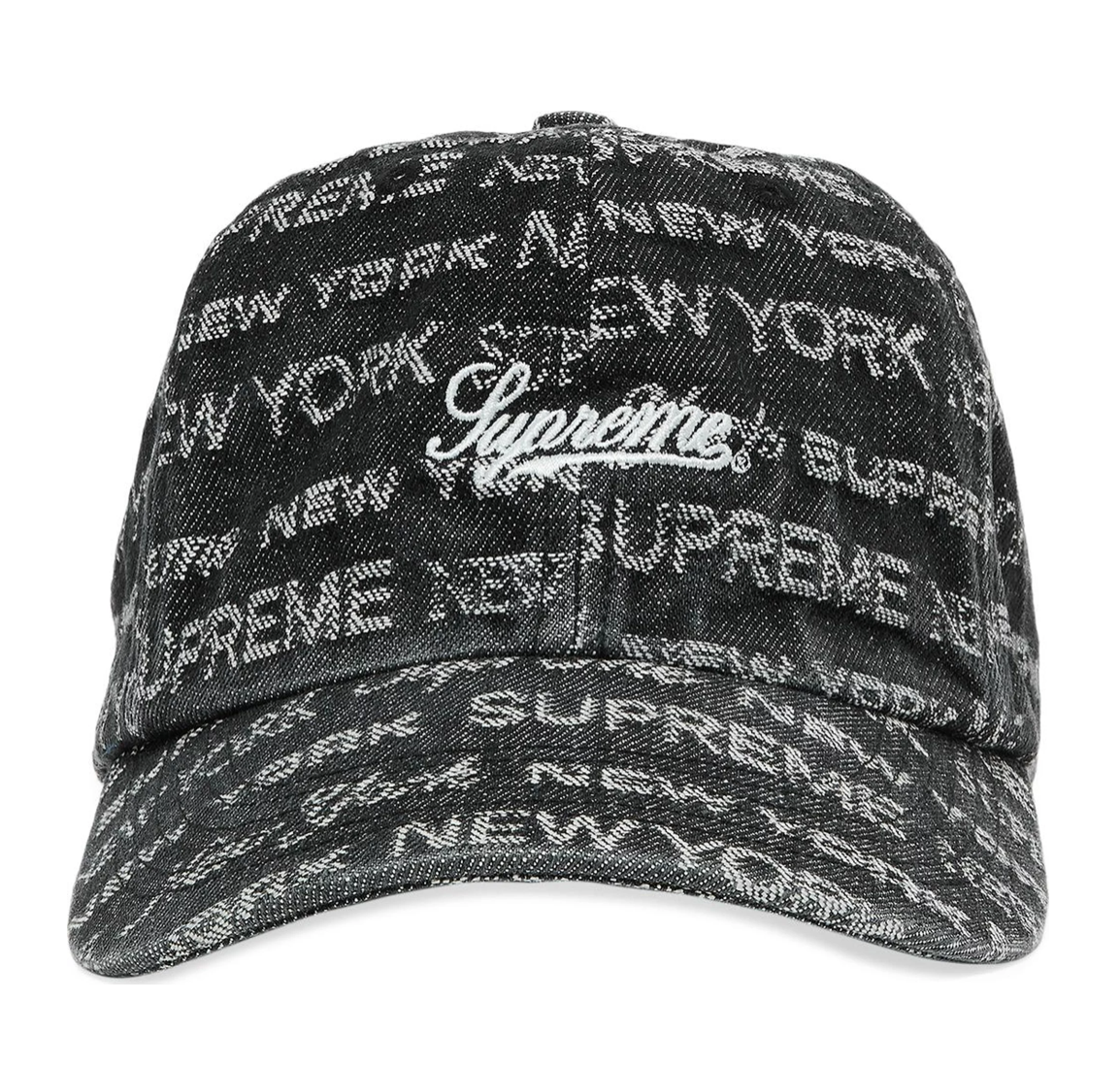 Supreme Multi Type Jacquard Denim 6-Panel Dad Hat Black – FCS Sneakers