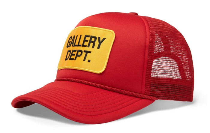 Gallery Dept. Logo Souvenir Trucker Snap back Hat "Red Yellow"