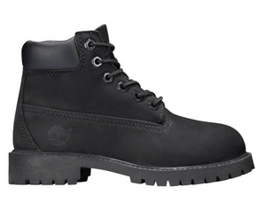 Timberland 6 In PREM Boot (PS) "Black Construction" - FCSSNEAKERS.COM