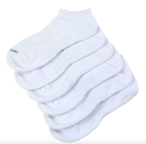 Rich Cotton Dri-Fit No-Show Socks "White"