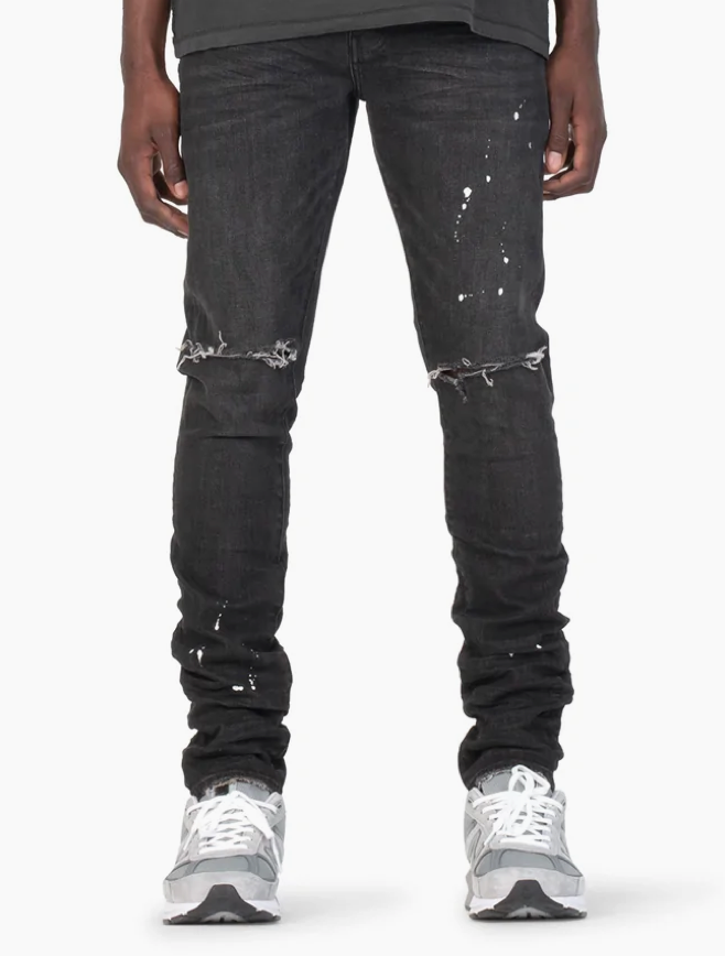 Purple Mens Low Rise Skinny Jeans 