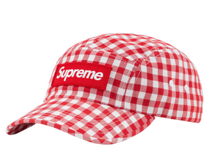 Supreme Gingham Twill Camp "Red White"