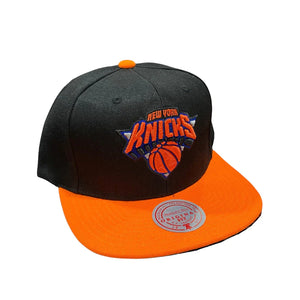 Mitchell & Ness NBA New York Knicks Reload 2.0 Snapback Blue Bottom "Black Orange"