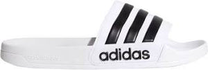 Adidas Adilette Cloudfoam Shower Slides "White Black"