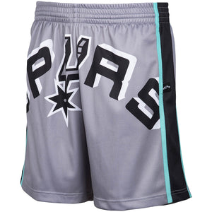 Mitchell & Ness NBA Spurs Blown Out Fashion Shorts "Grey Teal"